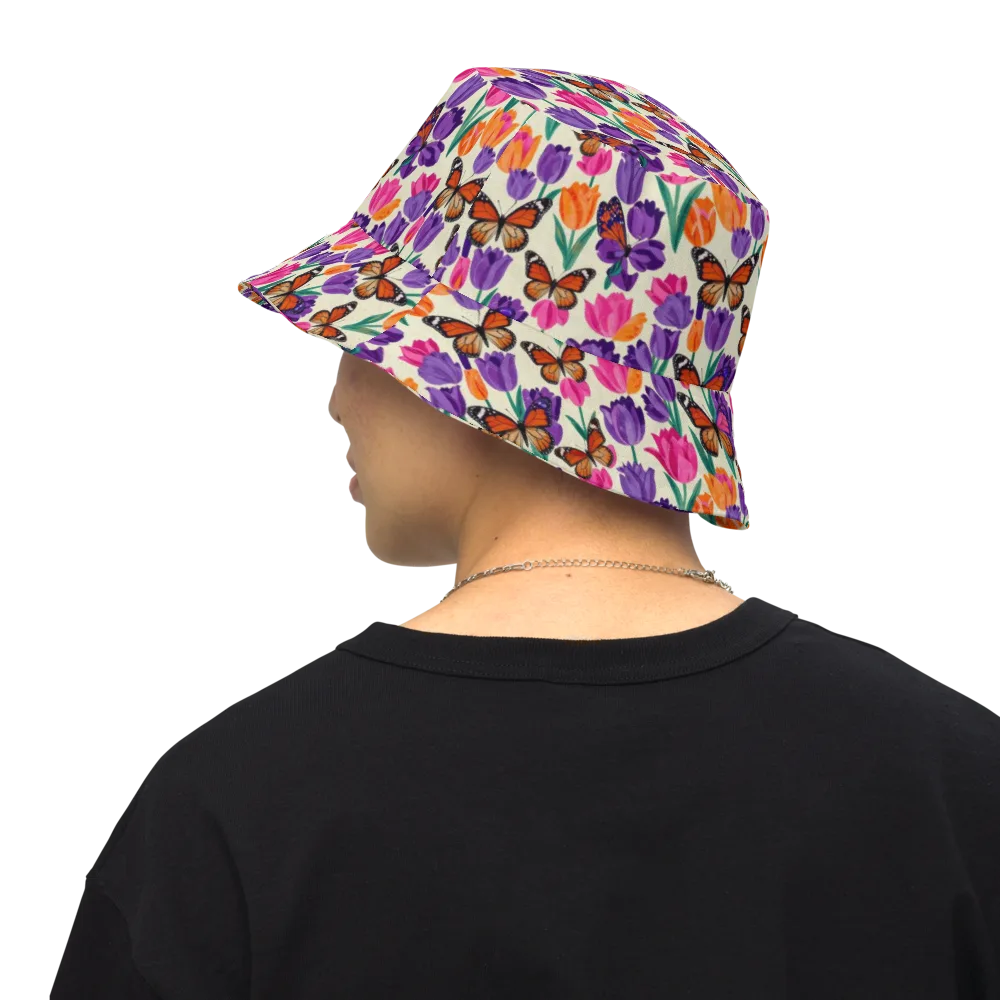 Electric Spring on Reversible Bucket Hat — Back Inside