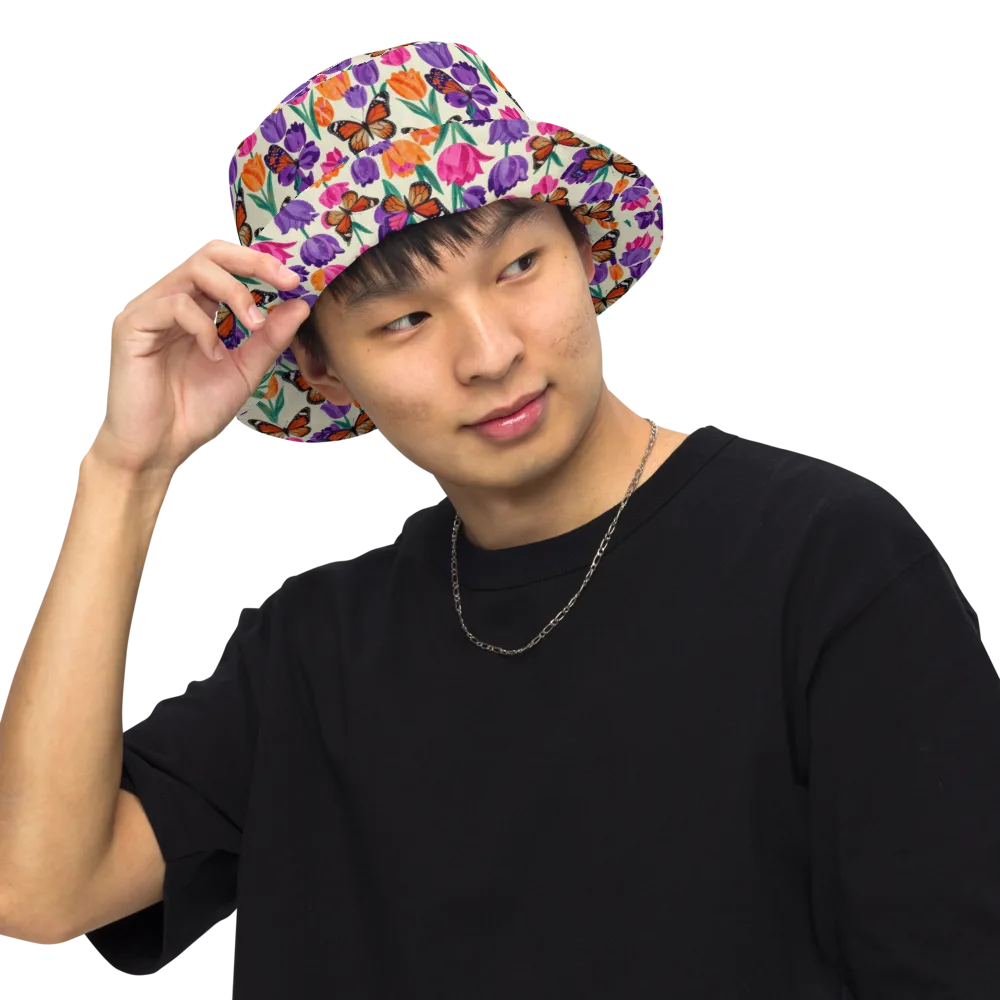Electric Spring on Reversible Bucket Hat — Front Inside
