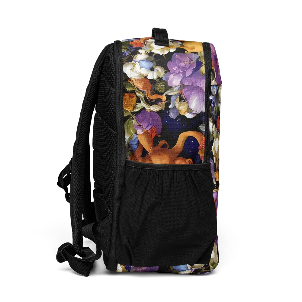 Blooming Cosmos on Utility Backpack — Right