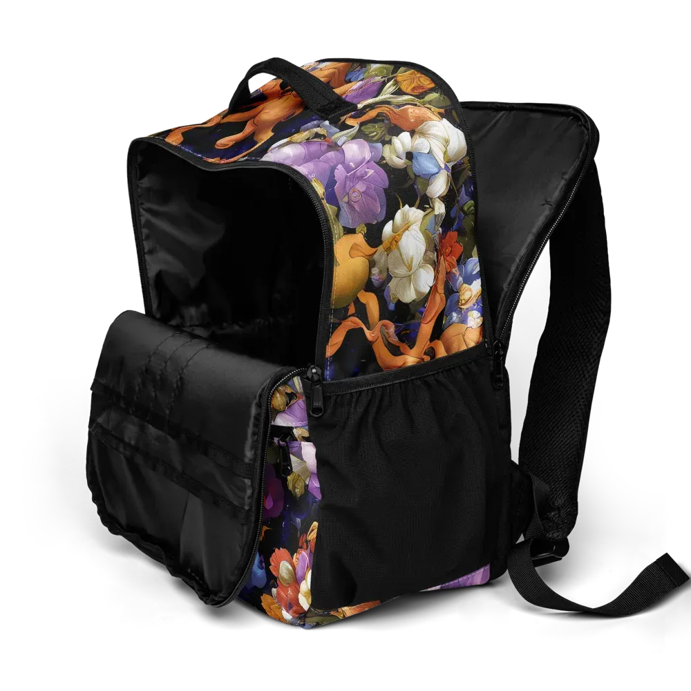 Blooming Cosmos on Utility Backpack — Product details 2