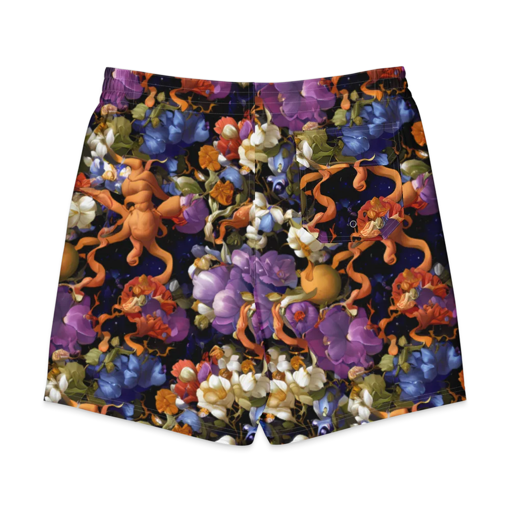 Blooming Cosmos on Men's Board Shorts — Back