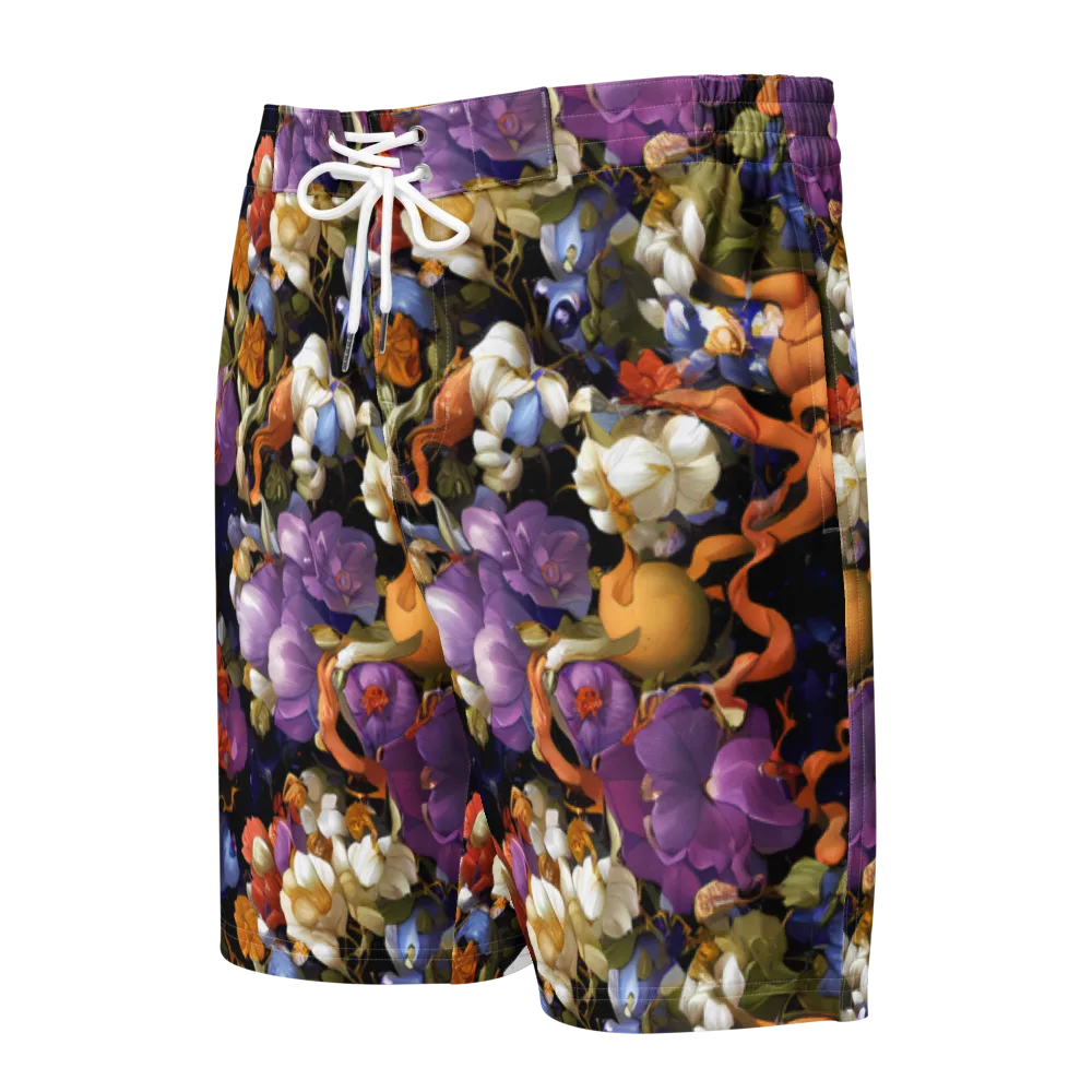 Blooming Cosmos on Men's Board Shorts — Front