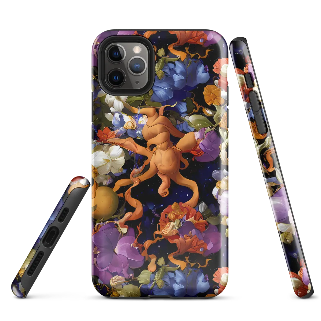 Blooming Cosmos on Tough Case for iPhone® — Front