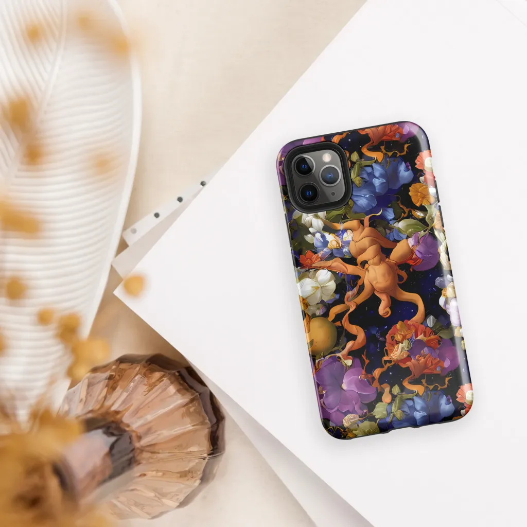 Blooming Cosmos on Tough Case for iPhone® — Front