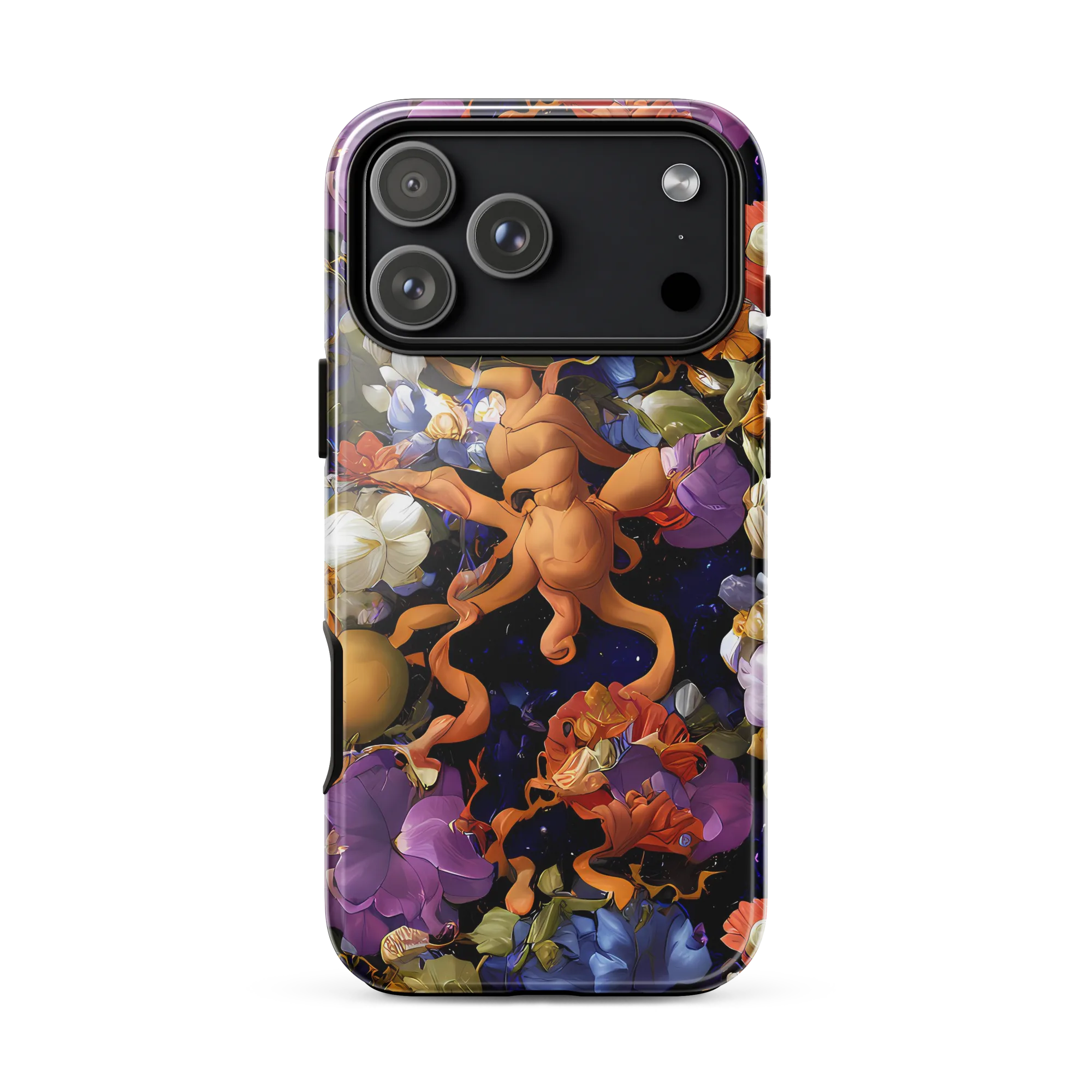 Blooming Cosmos on Tough Case for iPhone® — Front
