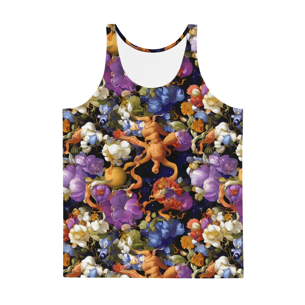 Blooming Cosmos on Men's Tank Top — Front