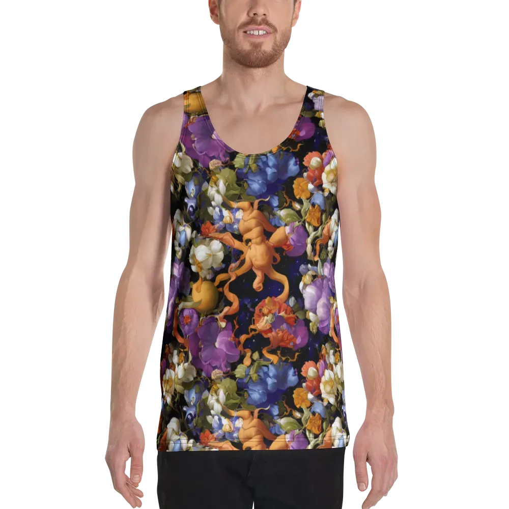 Blooming Cosmos on Men's Tank Top — Front