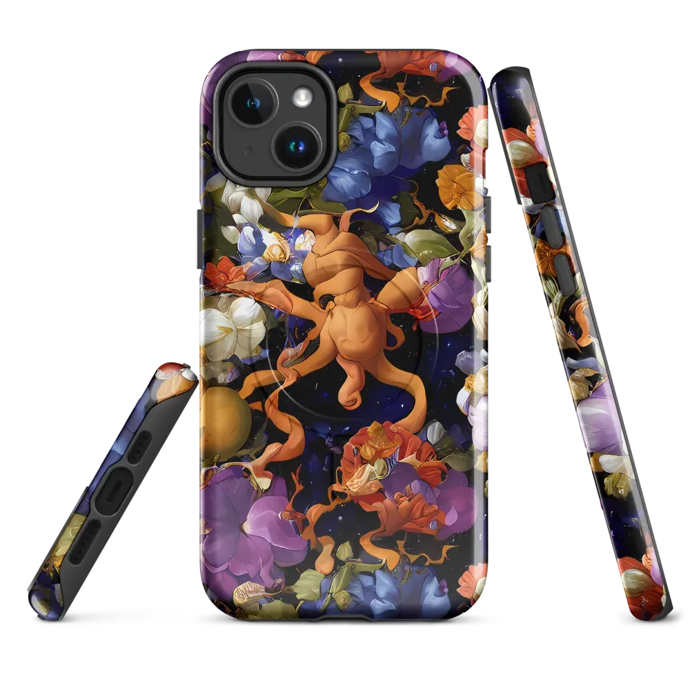 Blooming Cosmos on MagSafe Tough Case for iPhone® — Front