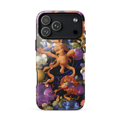 Blooming Cosmos on a MagSafe Tough Case for iPhone®