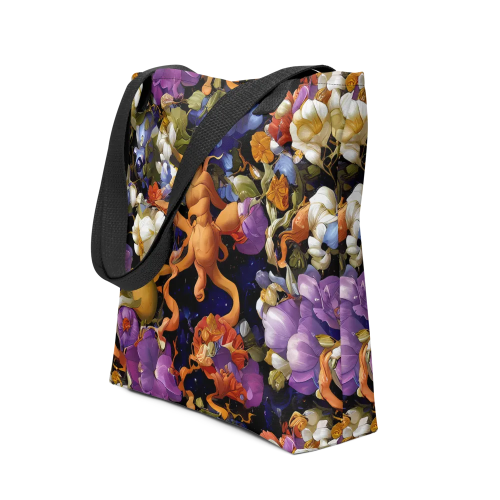 Blooming Cosmos on Tote Bag — Front