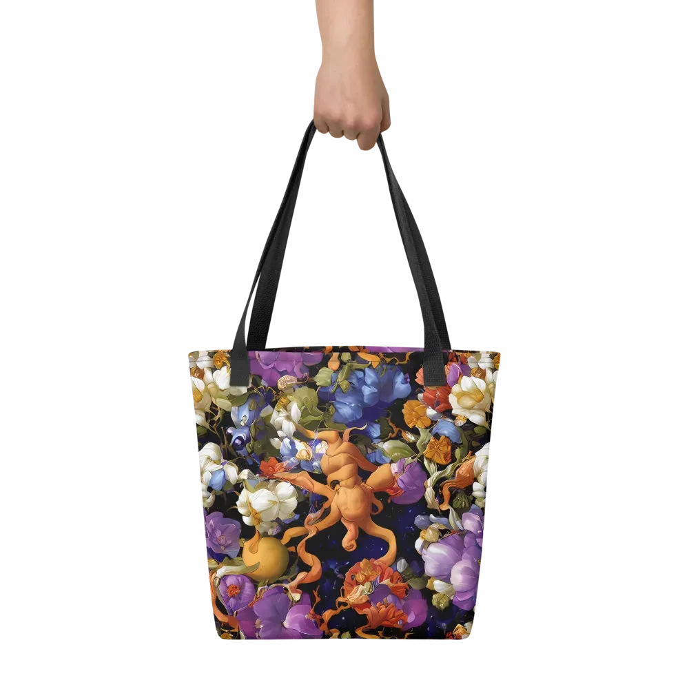 Blooming Cosmos on Tote Bag — Front