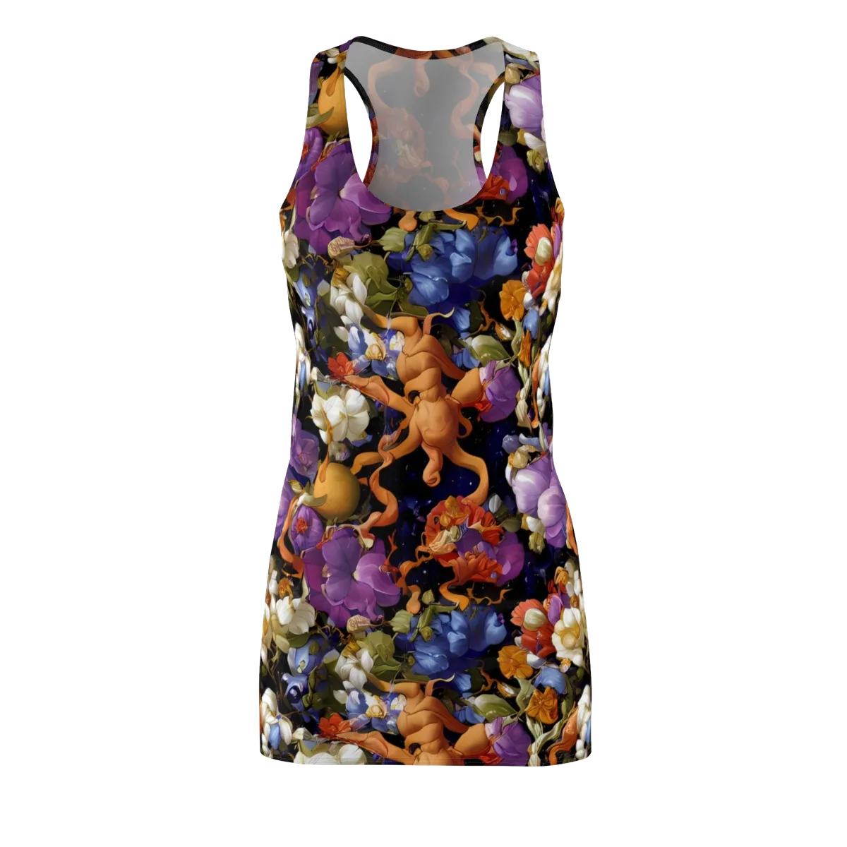 Blooming Cosmos on Racerback Dress — Front