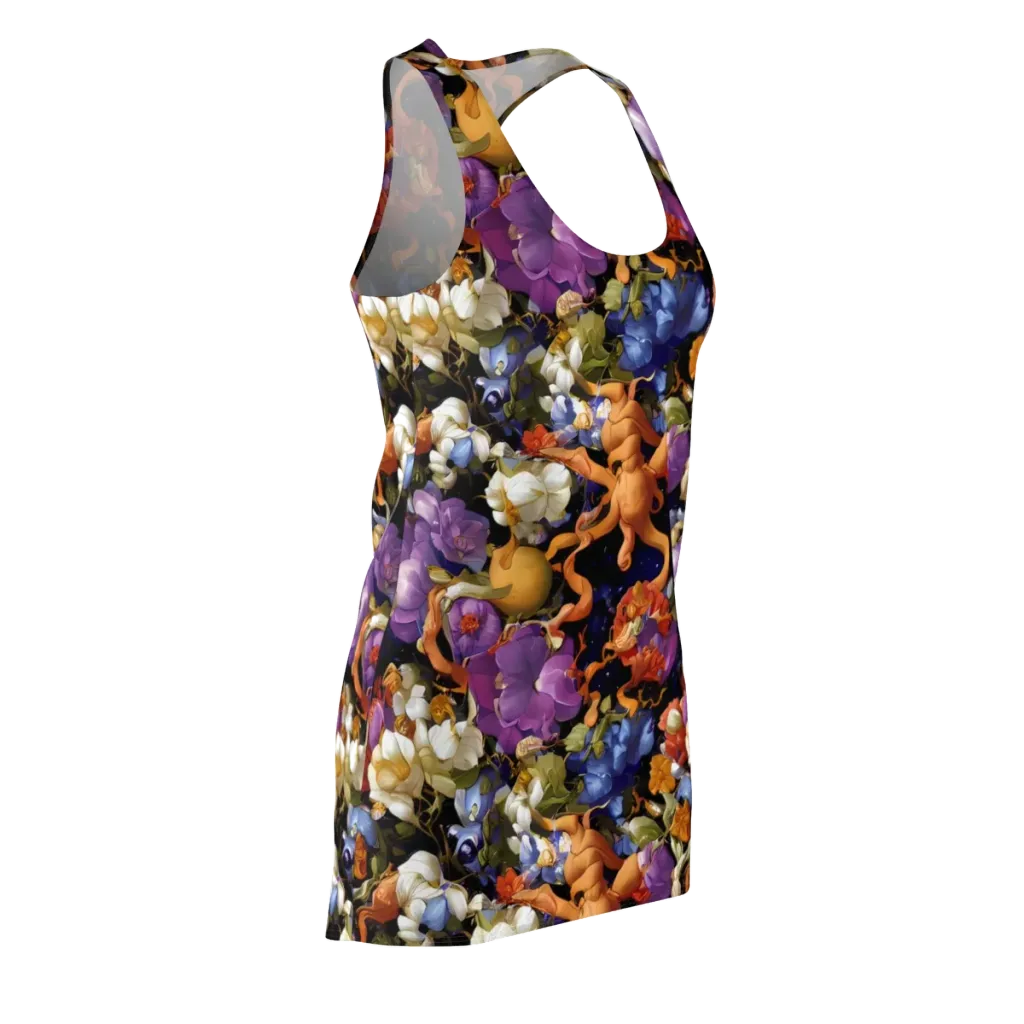 Blooming Cosmos on Racerback Dress — Front Side