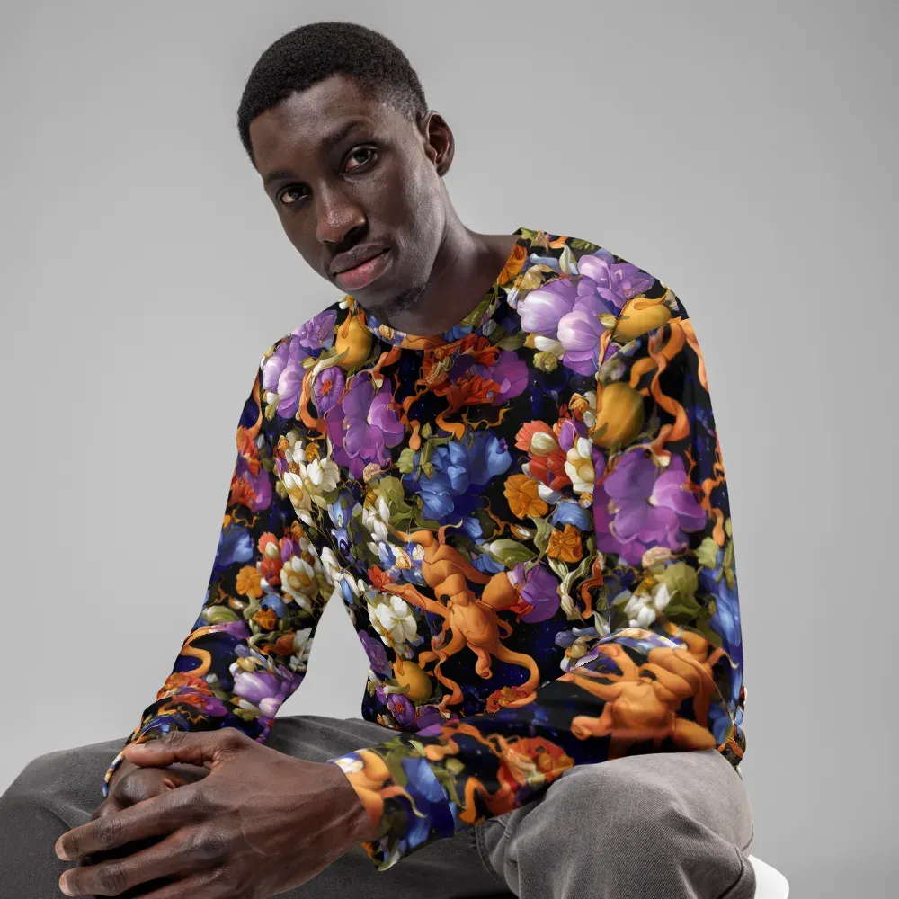 Blooming Cosmos on Sweatshirt — Front