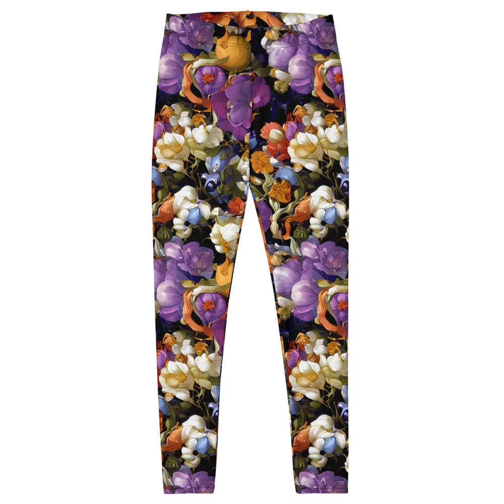 Blooming Cosmos on Leggings — Front