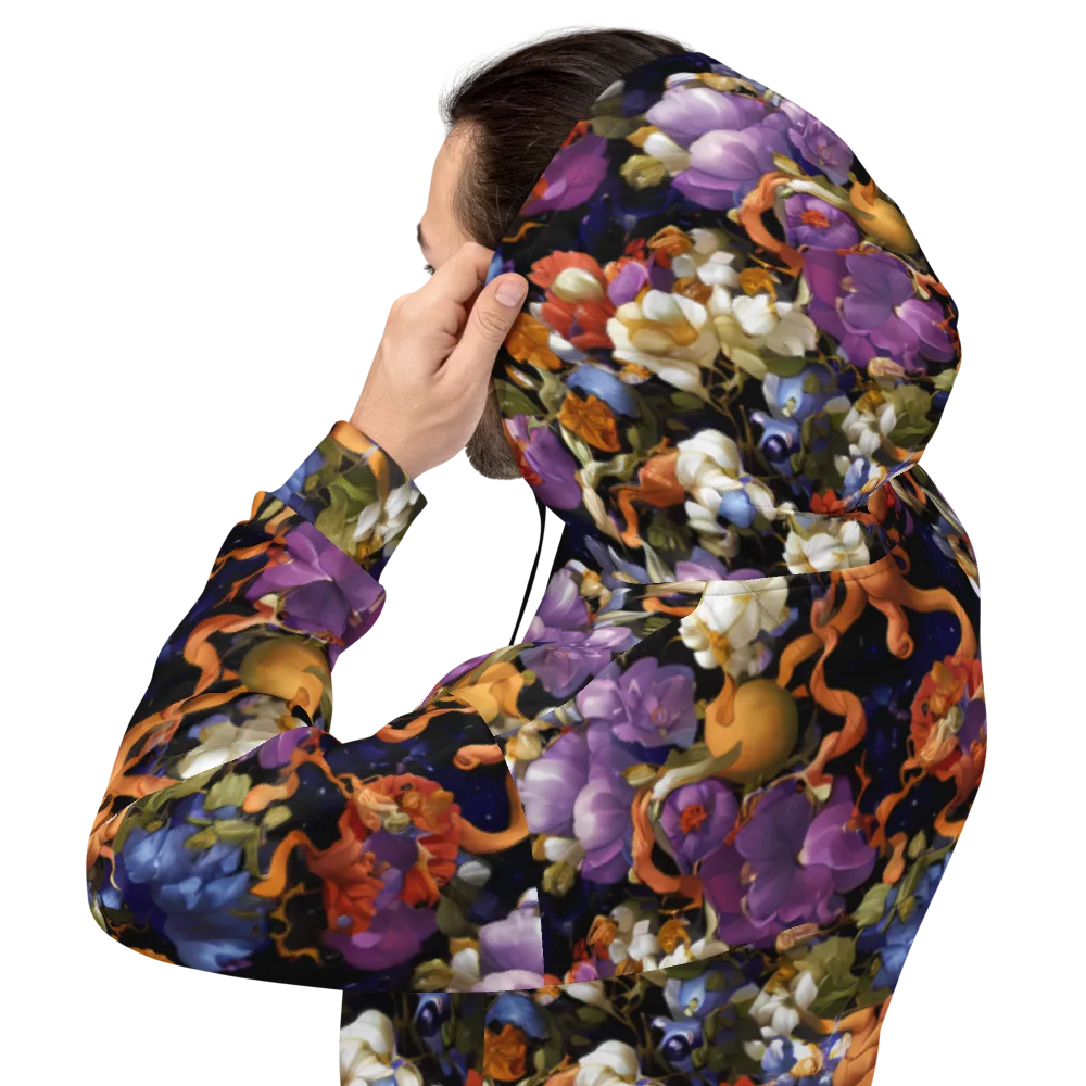 Blooming Cosmos on Hoodie — Back