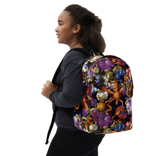 Blooming Cosmos — Minimalist Backpack
