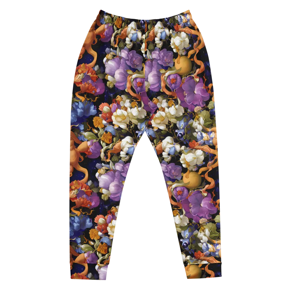 Blooming Cosmos on Men's Joggers — Front