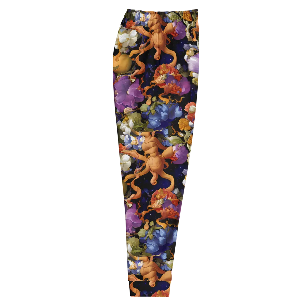 Blooming Cosmos on Men's Joggers — Right