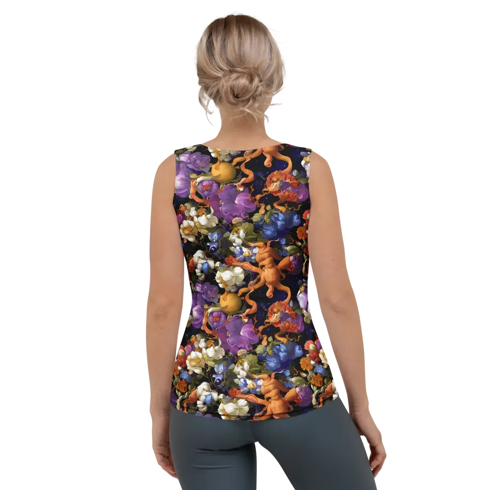 Blooming Cosmos on Women's Tank Top — Back