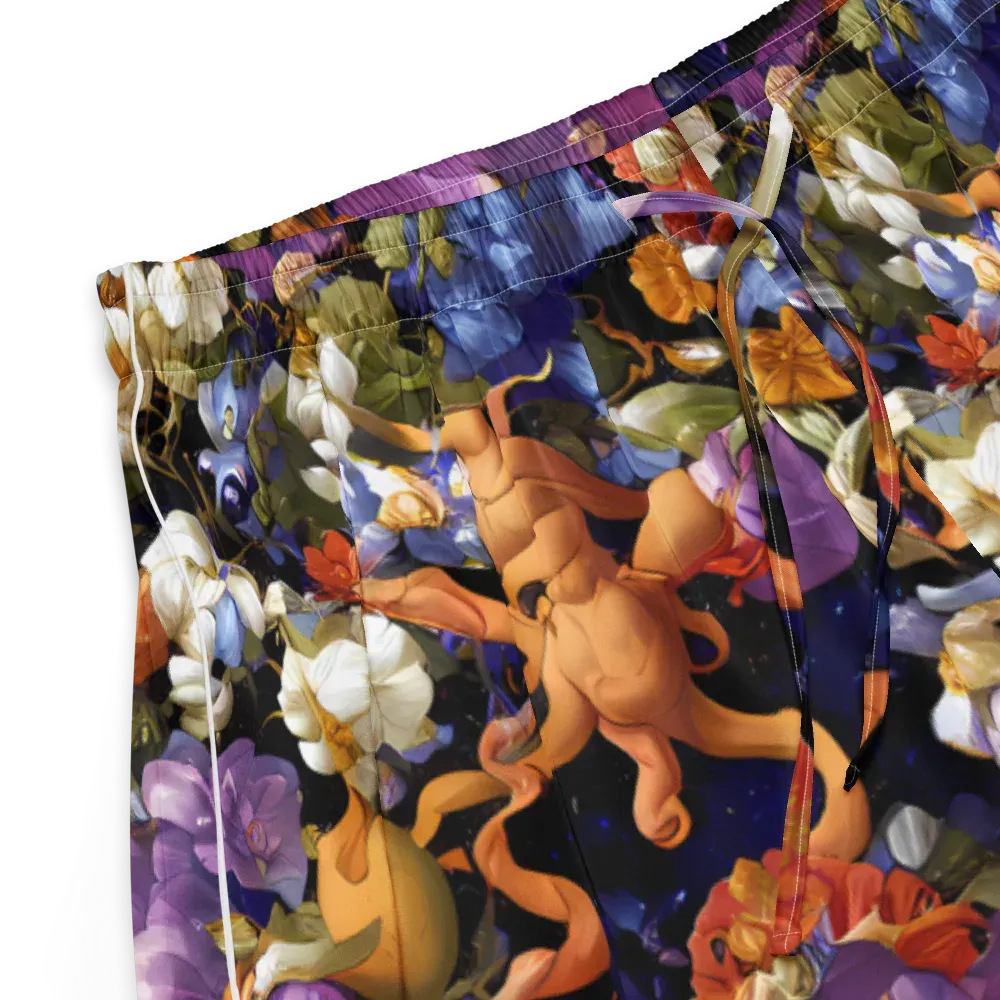 Blooming Cosmos on Women's Pajama Shorts — Product details