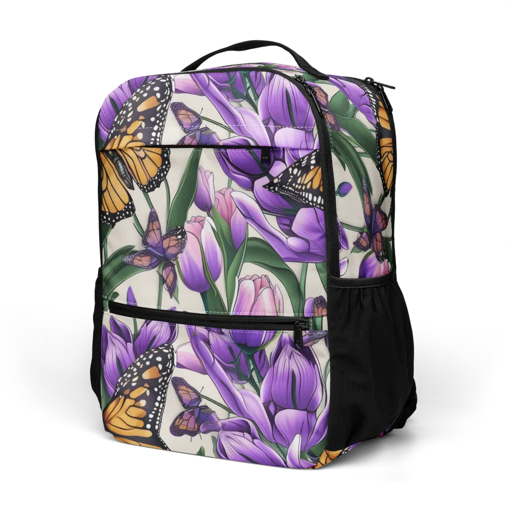 Tulip Wingbeat on Utility Backpack — Left Front