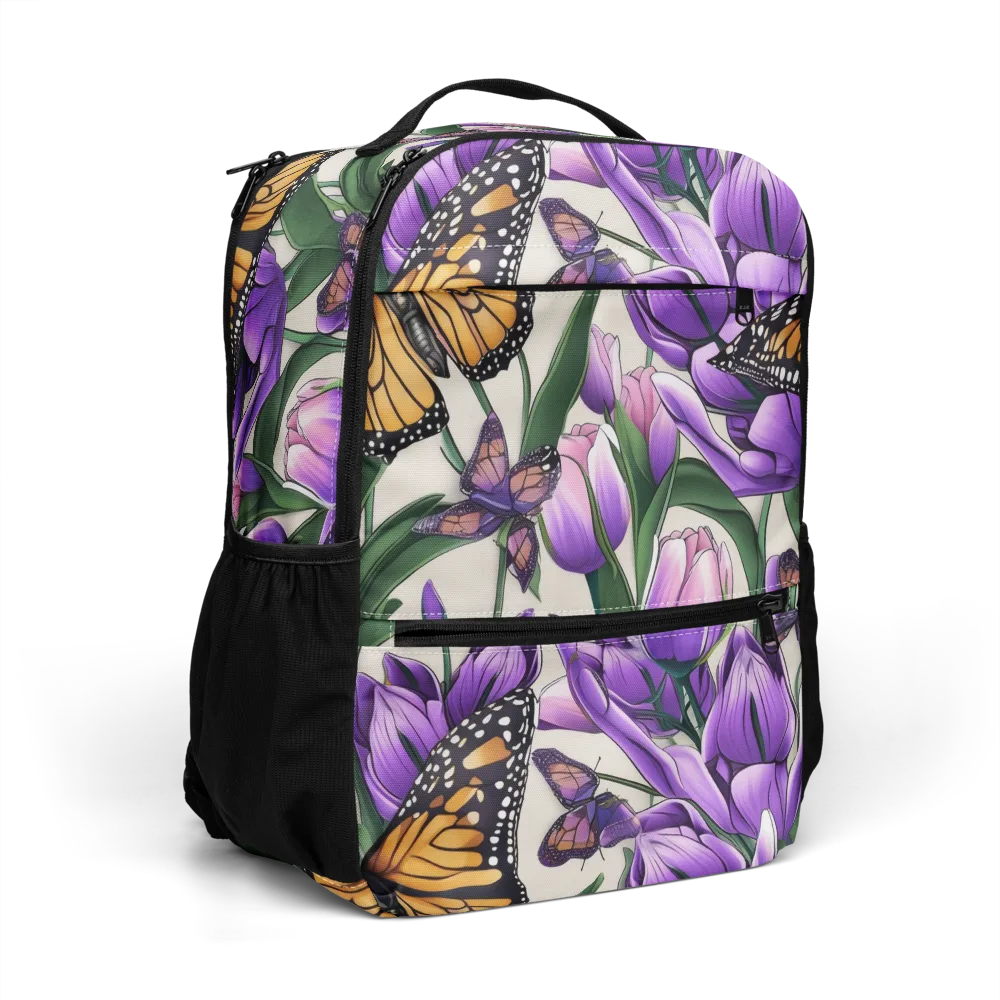 Tulip Wingbeat on Utility Backpack — Right Front