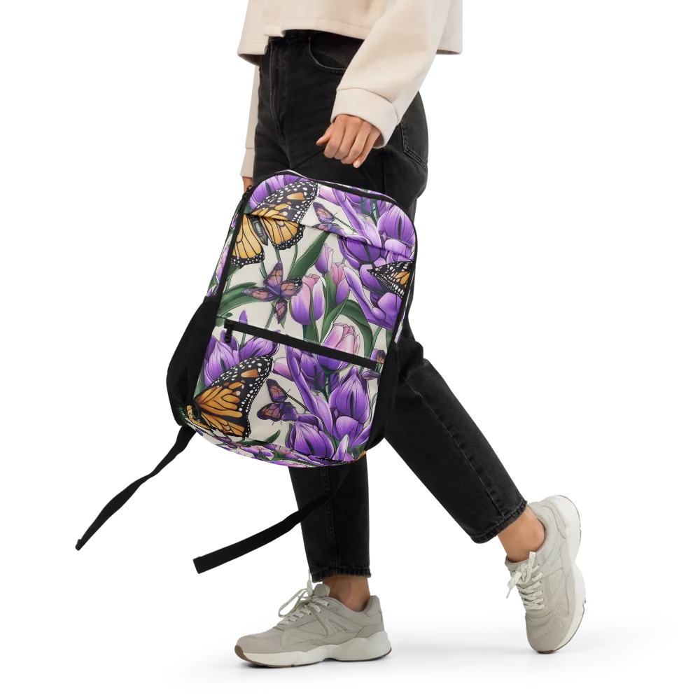 Tulip Wingbeat on Utility Backpack — Front