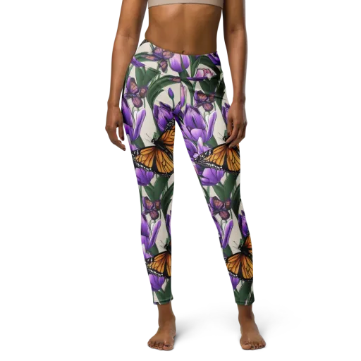 Tulip Wingbeat on a Yoga Leggings