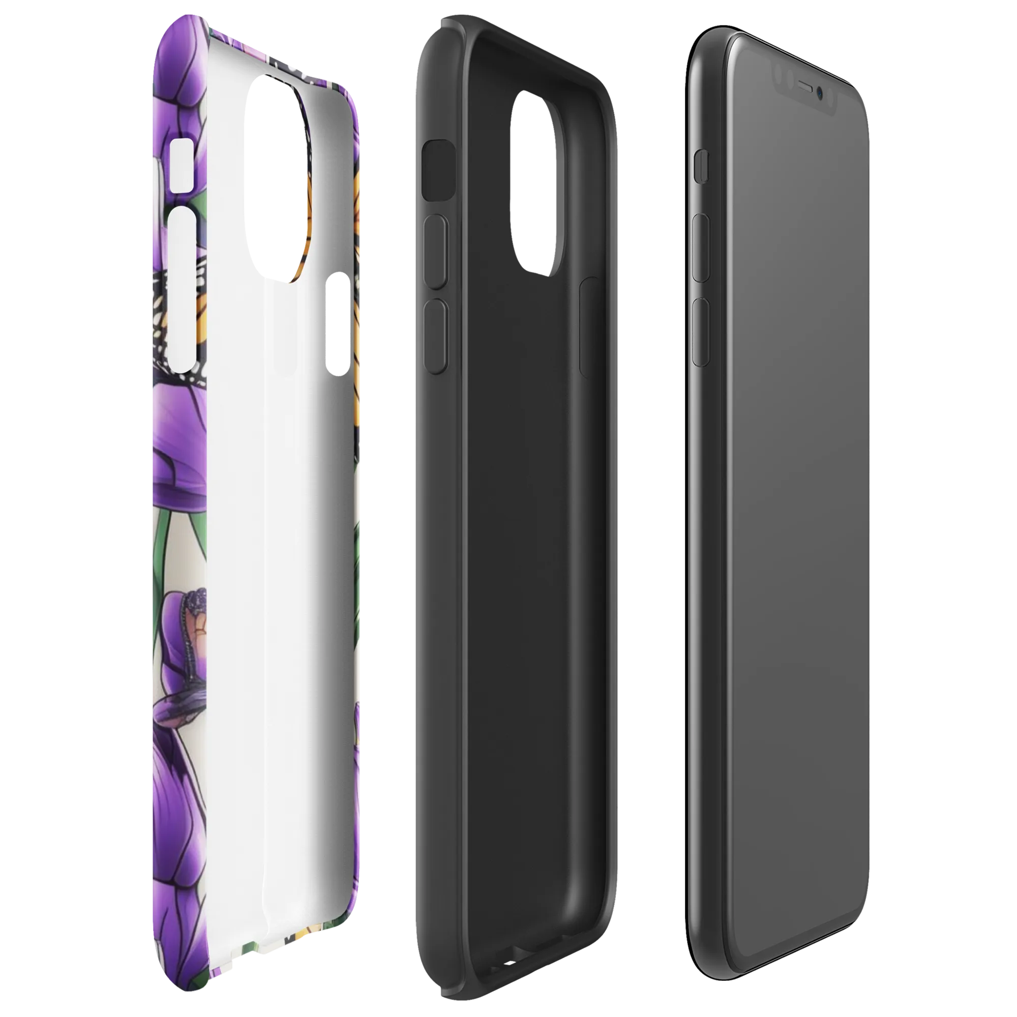 Tulip Wingbeat on Tough Case for iPhone® — Right