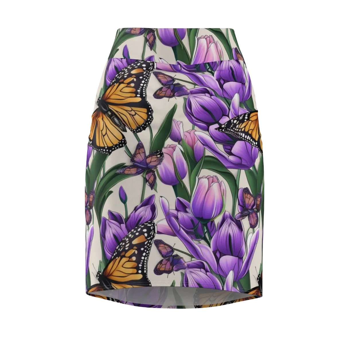 Tulip Wingbeat on Pencil Skirt — Front