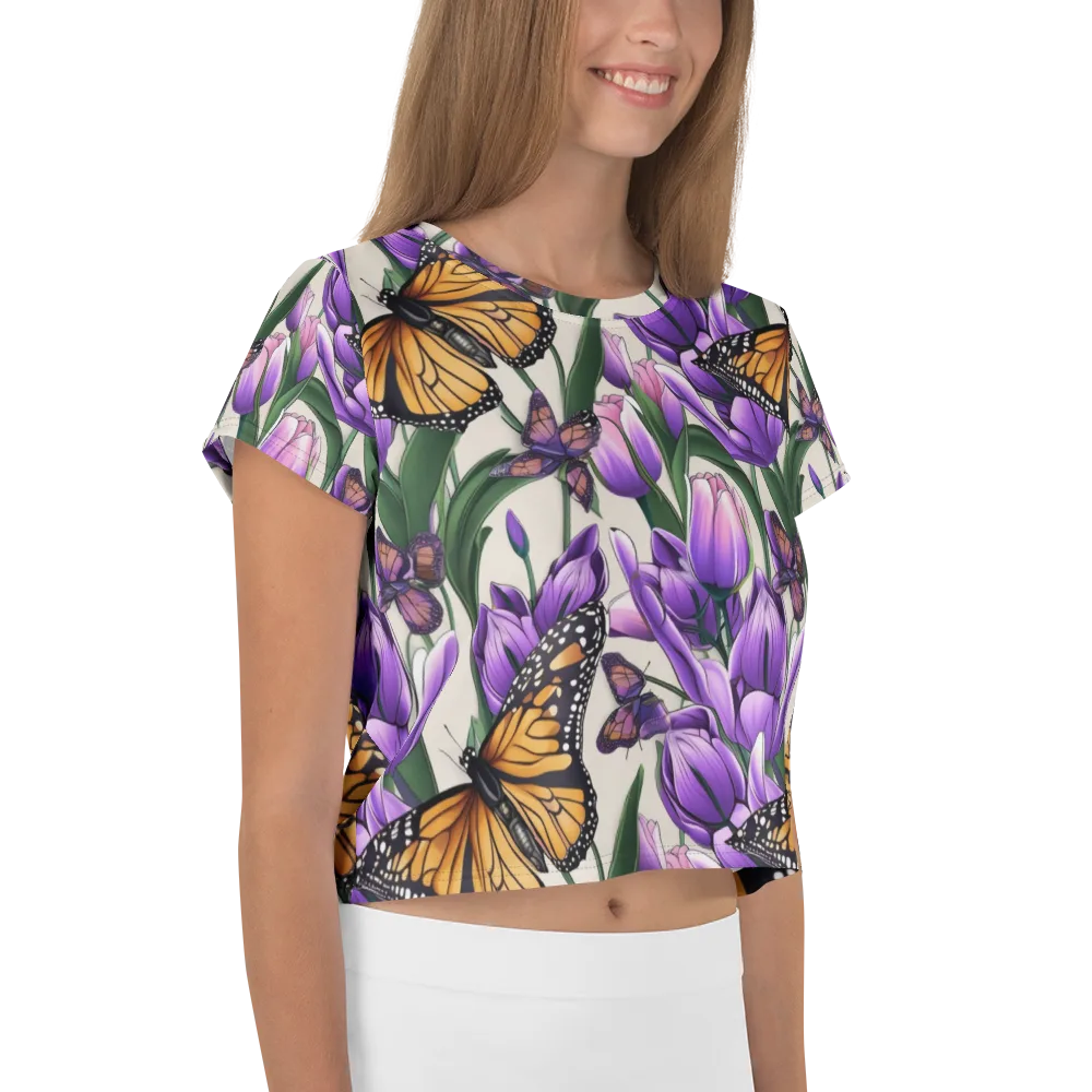 Tulip Wingbeat on Crop Tee — Right