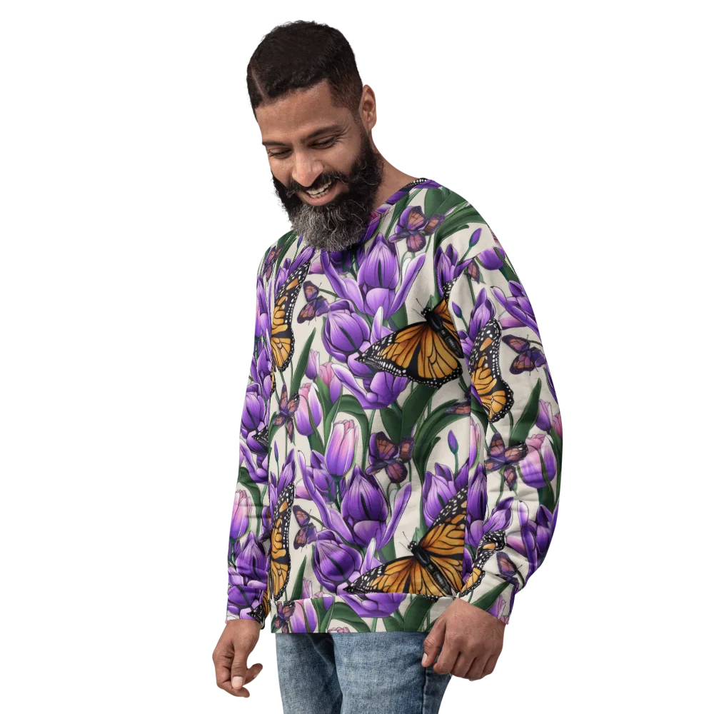 Tulip Wingbeat on Sweatshirt — Left Front