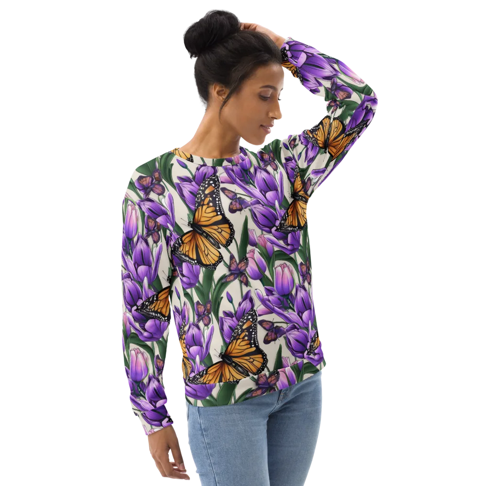 Tulip Wingbeat on Sweatshirt — Right Front