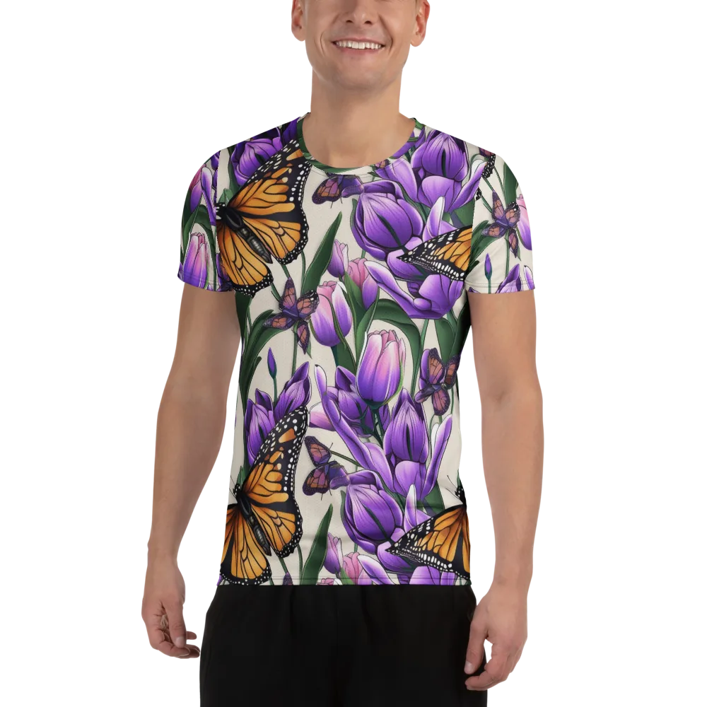 Tulip Wingbeat on Men's Athletic T-Shirt — Front