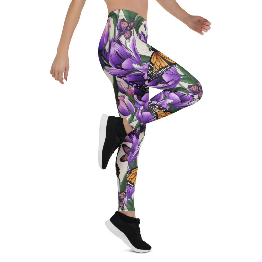 Tulip Wingbeat on Leggings — Right