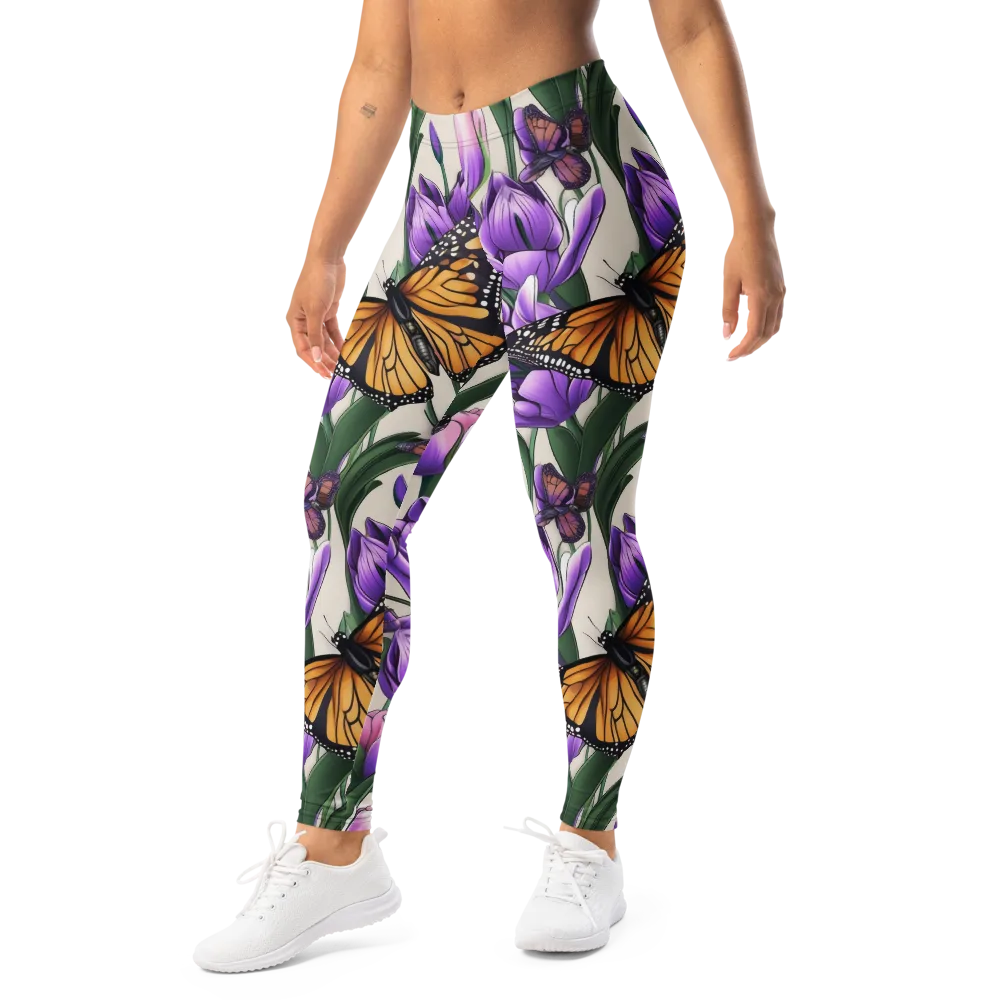 Tulip Wingbeat on Leggings — Left Front