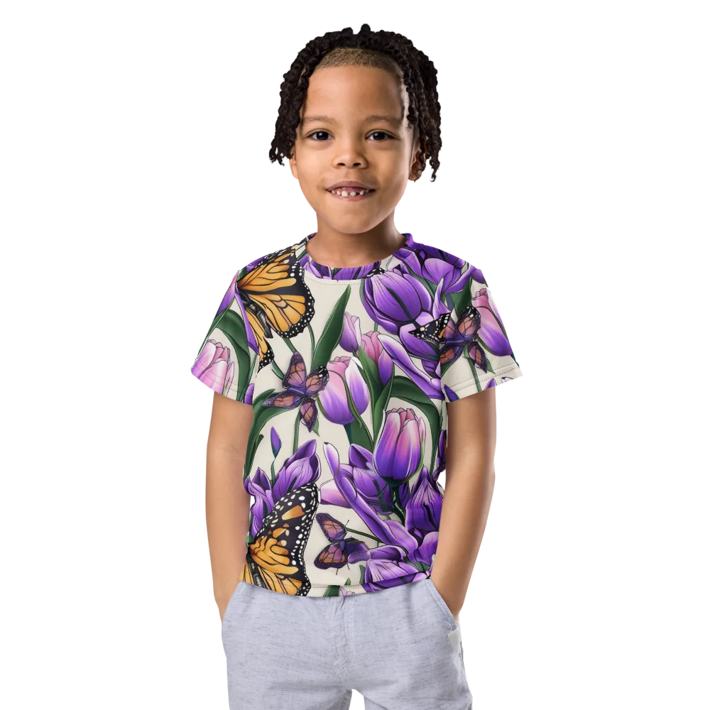 Tulip Wingbeat on Kids Crew Neck T-Shirt — Front