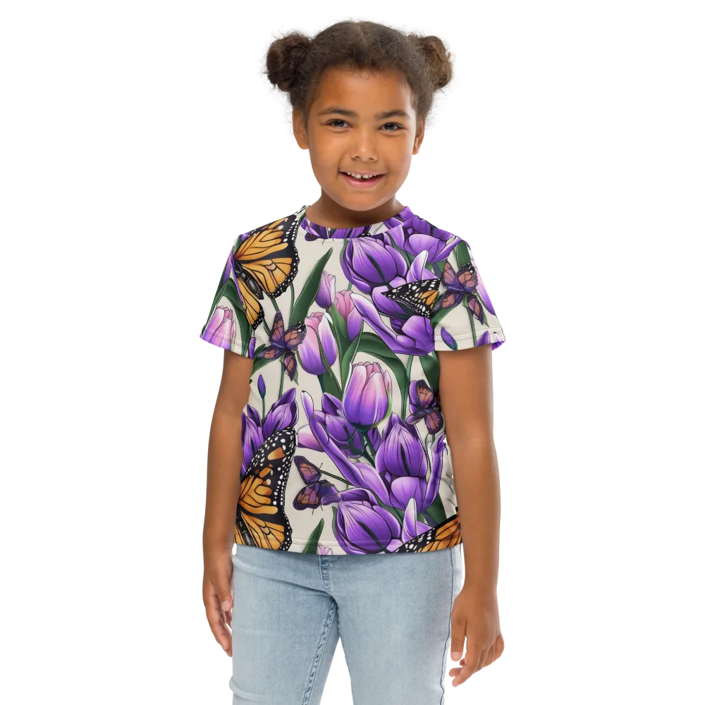 Tulip Wingbeat on Kids Crew Neck T-Shirt — Front