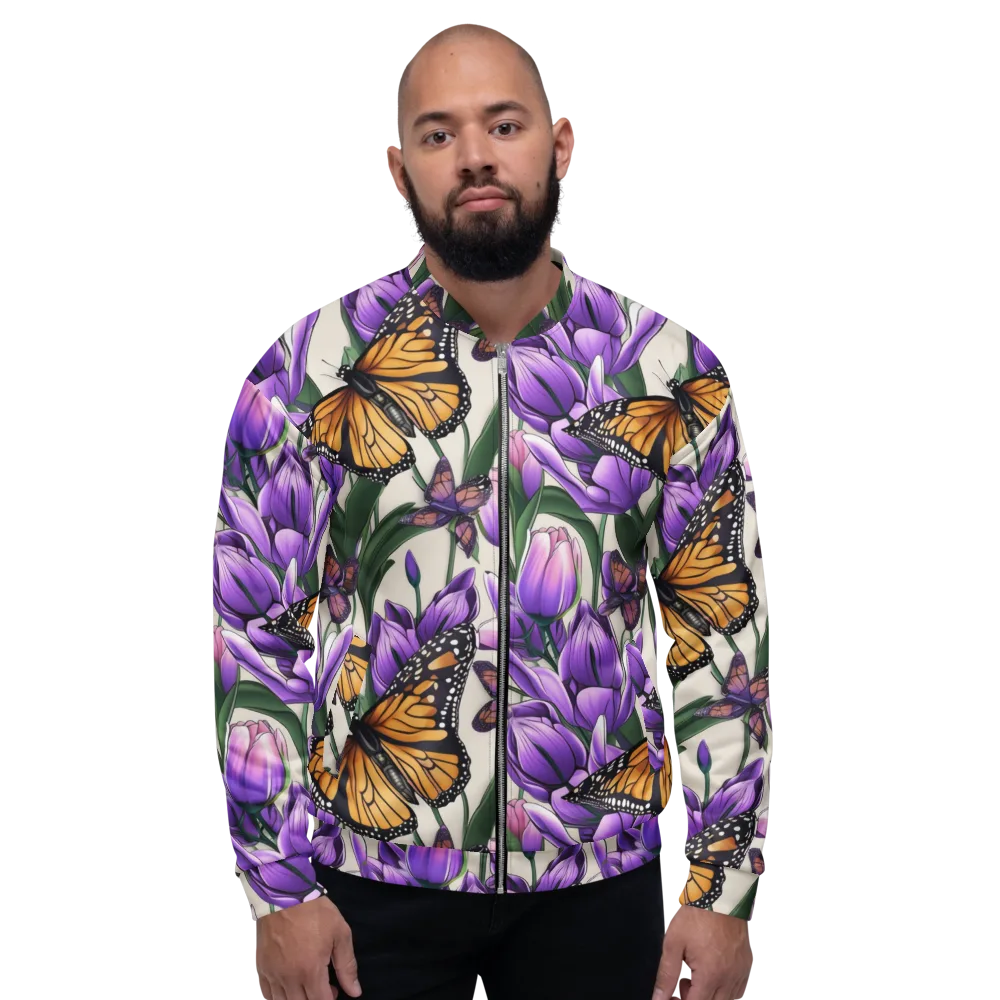 Tulip Wingbeat on Bomber Jacket — Front