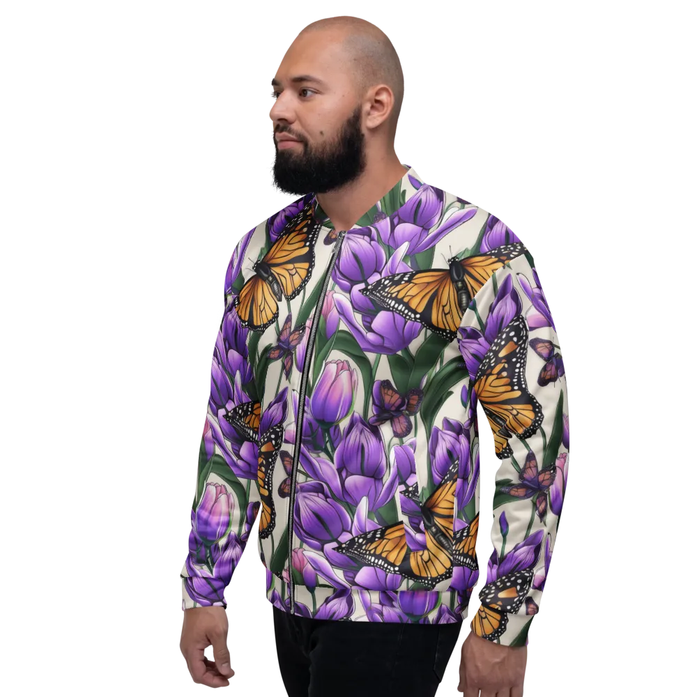 Tulip Wingbeat on Bomber Jacket — Left