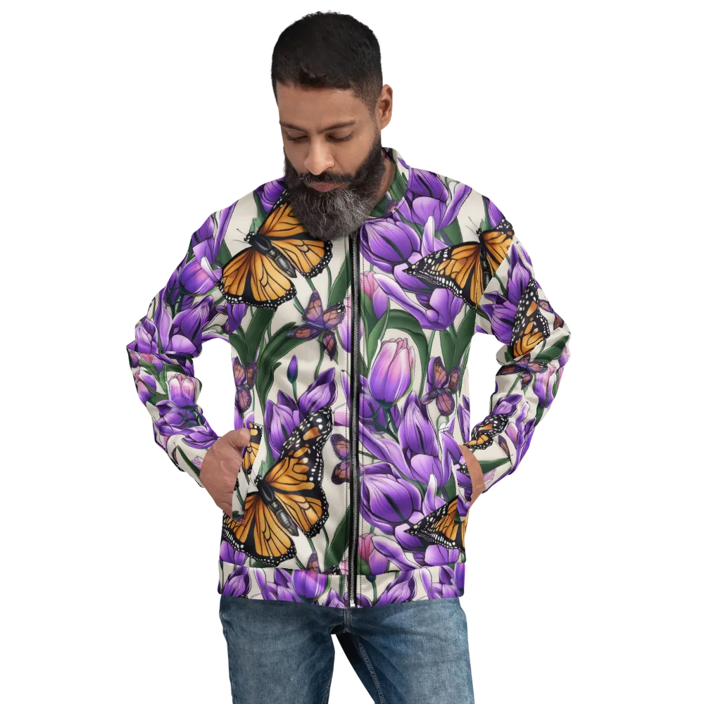 Tulip Wingbeat on Bomber Jacket — Front