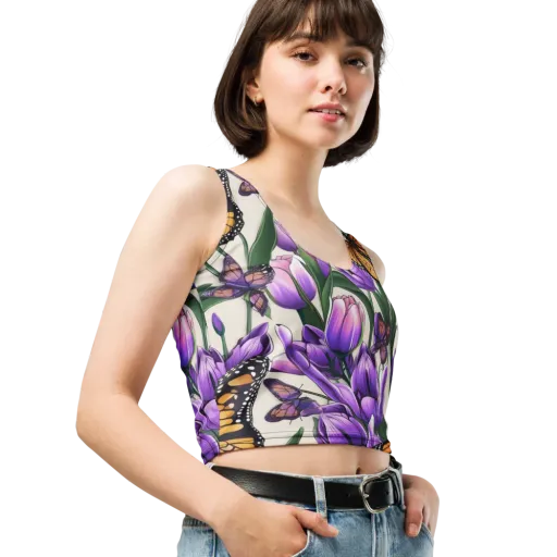 Tulip Wingbeat on a Crop Top