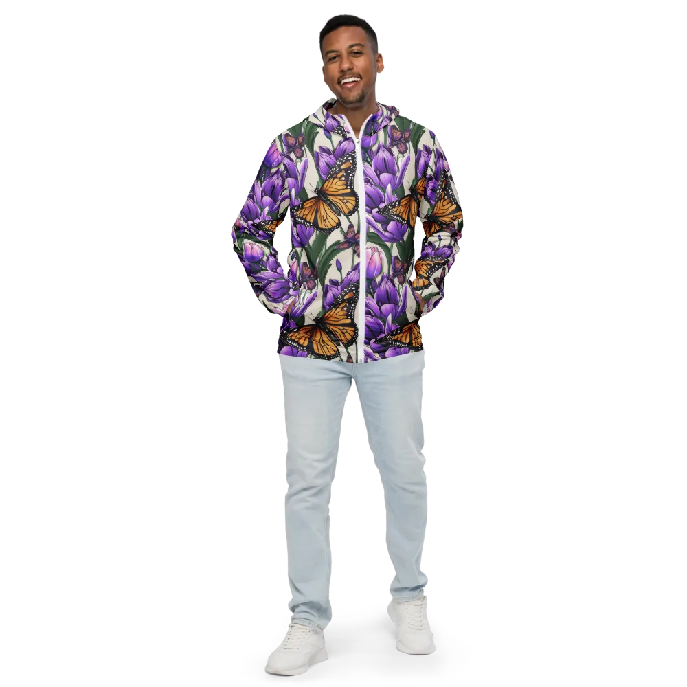 Tulip Wingbeat on Men's Windbreaker — Front