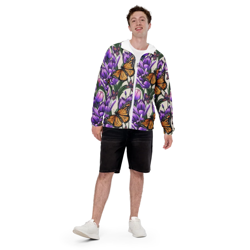 Tulip Wingbeat on Men's Windbreaker — Front