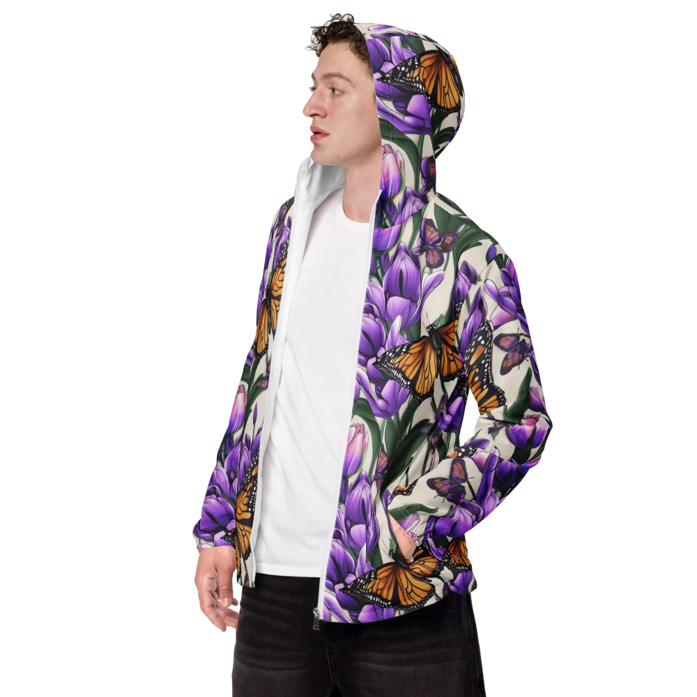 Tulip Wingbeat on Men's Windbreaker — Left Front