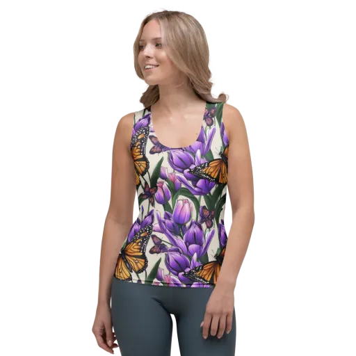 Tulip Wingbeat on a Women's Tank Top