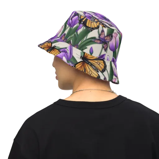 Tulip Wingbeat on a Reversible Bucket Hat