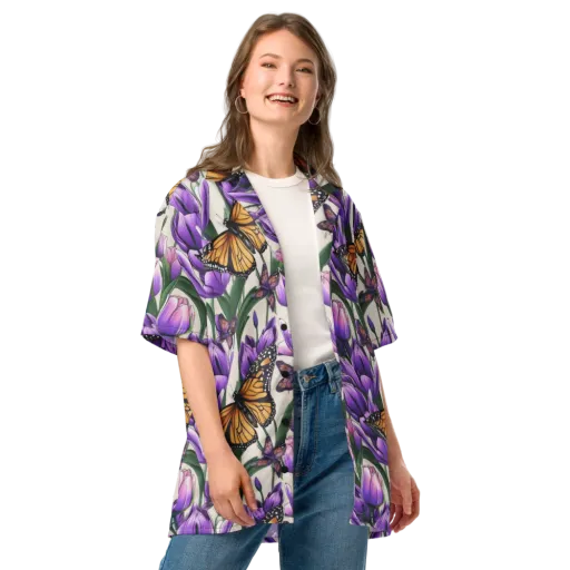 Tulip Wingbeat on a Button Shirt