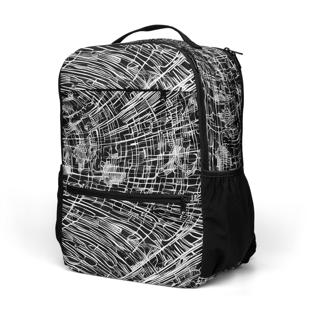 List's Labyrinth on Utility Backpack — Left Front